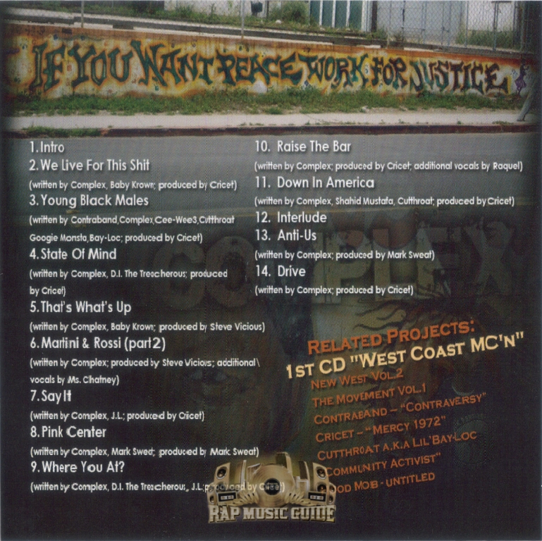洋楽 g-rap COMPLEX /State Of Mind hip hop Complex - State Of Mind: CD | Rap Music Guide